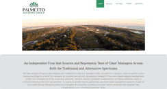 Desktop Screenshot of palmettoadvisorygroup.com